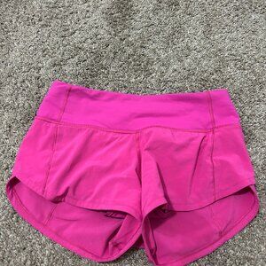 Sonic Pink Speed Up Lululemon shorts